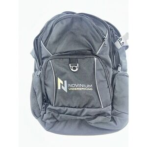 The Bag Factory Black Backpack Nylon Multiple Pockets NEW